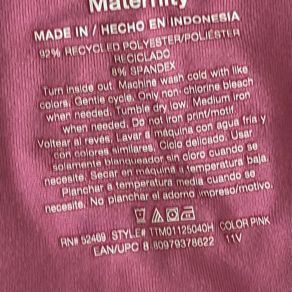 Time and Tru Pink Maternity Tee womens medium blessed mama - Picture 7 of 8